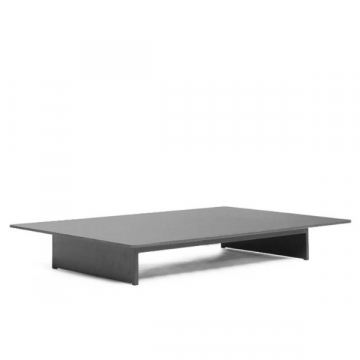 Table de salon de jardin Fioco aluminium et céramique - anthracite