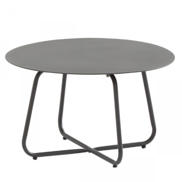 Table de salon de jardin Dale 58cm aluminium et acier inoxydable - anthracite