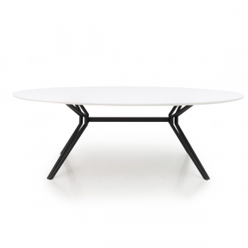 Table à manger ovale Imagine 240x120 cm-blanc