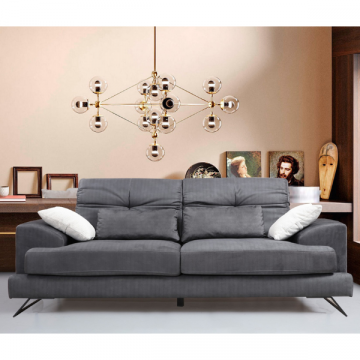 Comfort and Style" - Canapé 2 places | Structure en bois de hêtre | Couleur anthracite