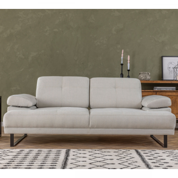 Canapé-lit 2 places | Confort et style | Cadre en hêtre | Blanc