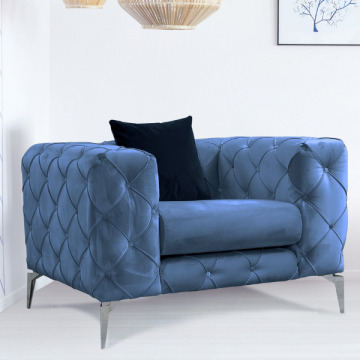 Chaise Wing stylisée | Design moderne | Confortable et portable | Couleur bleue