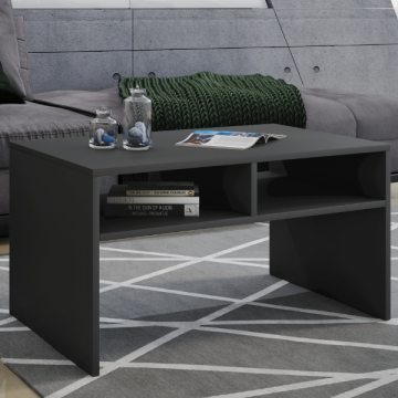 Table basse Anavi 2 niches-anthracite