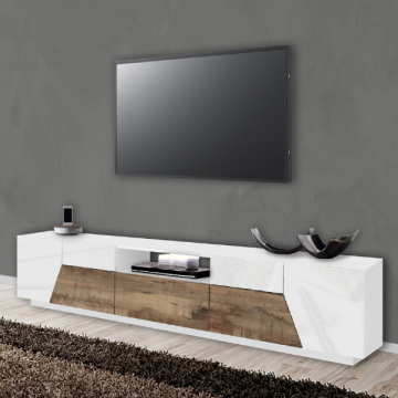 Meuble TV Alien | 220,1 x 43 x 46 cm | White & Maple Pereira Design