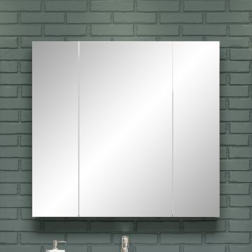 Armoire de toilette Riva | 80 x 16 x 75 cm | Blanc