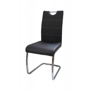 Chaise cantilever Elite - noir