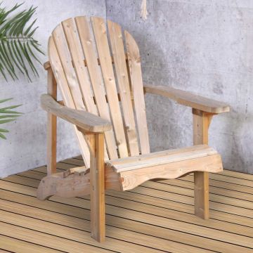 Chaise de jardin Solène - naturel/pin