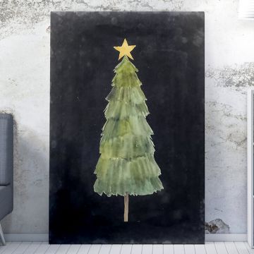Peinture sur toile de Noël | 100 anvas | 70 x 100 cm | Cadre en bois de 3 cm | Multicolore