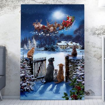 Noël Peinture sur toile | 100 anvas | 70x100cm | Multicolore