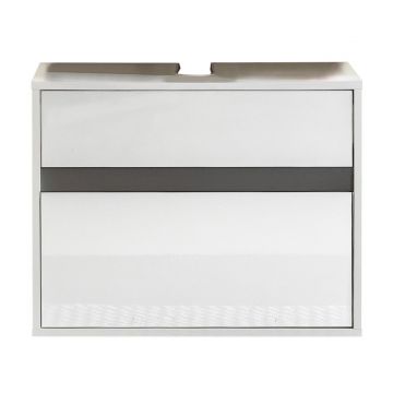 Lavabo Sol | 67 x 36 x 52 cm | Blanc mélaminé