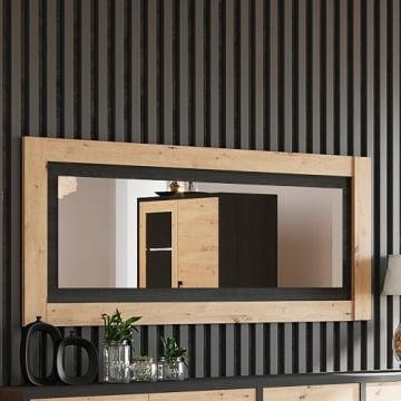 Miroir Wiva 170cm - noir/bois