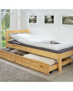 Tiroir de lit 200cm pour lits Interlink - bois massif