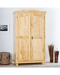 Garde-robe Bastian 104cm avec 2 portes - bois de pin