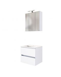 Set meuble lavabo Brama 60cm - blanc 