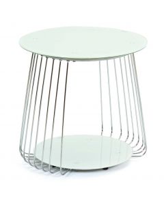 Table d'appoint Riva ø50cm - blanc