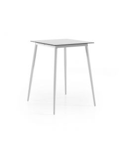 Table de bar Luca 80x80 - blanc