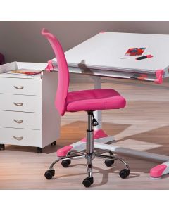 Chaise de bureau Eva sans accoudoir - rose