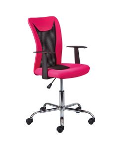 Chaise de bureau Donny dossier ergonomique - rose